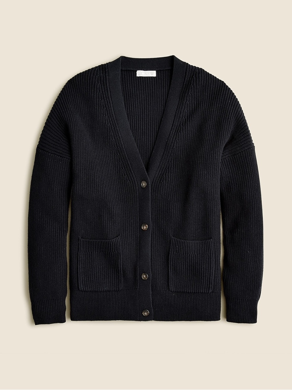 J. Crew V-neck Cashmere Cotton-blend Cardigan Size XS Chic Preppy 90s Classic